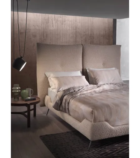 Letto in tessuto con testiera Designer Lift di Altrenotti